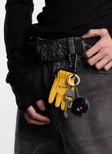 Glove Keychain with Tape Measure