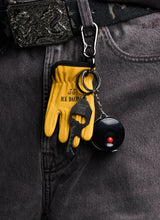 Glove Keychain with Tape Measure
