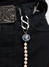 Beaded Rose Cross Coin Pants Chain