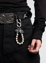 Beaded Rose Cross Coin Pants Chain