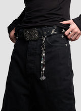 Natural Stone Beaded Metal Pants Chain