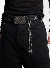 Natural Stone Beaded Metal Pants Chain