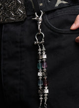 Natural Stone Beaded Metal Pants Chain