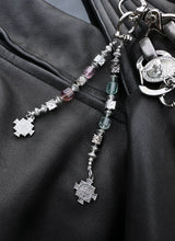 Natural Stone Beaded Metal Pants Chain