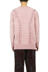 Chenille 3d-stitch oversized jumper