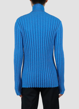 Turtleneck sweater - blue yellow red
