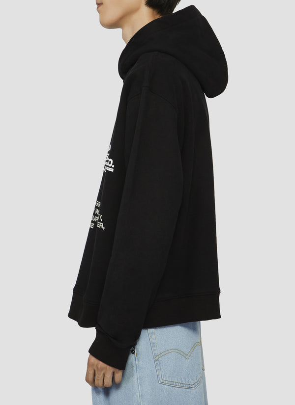 Jersey hoodie - black